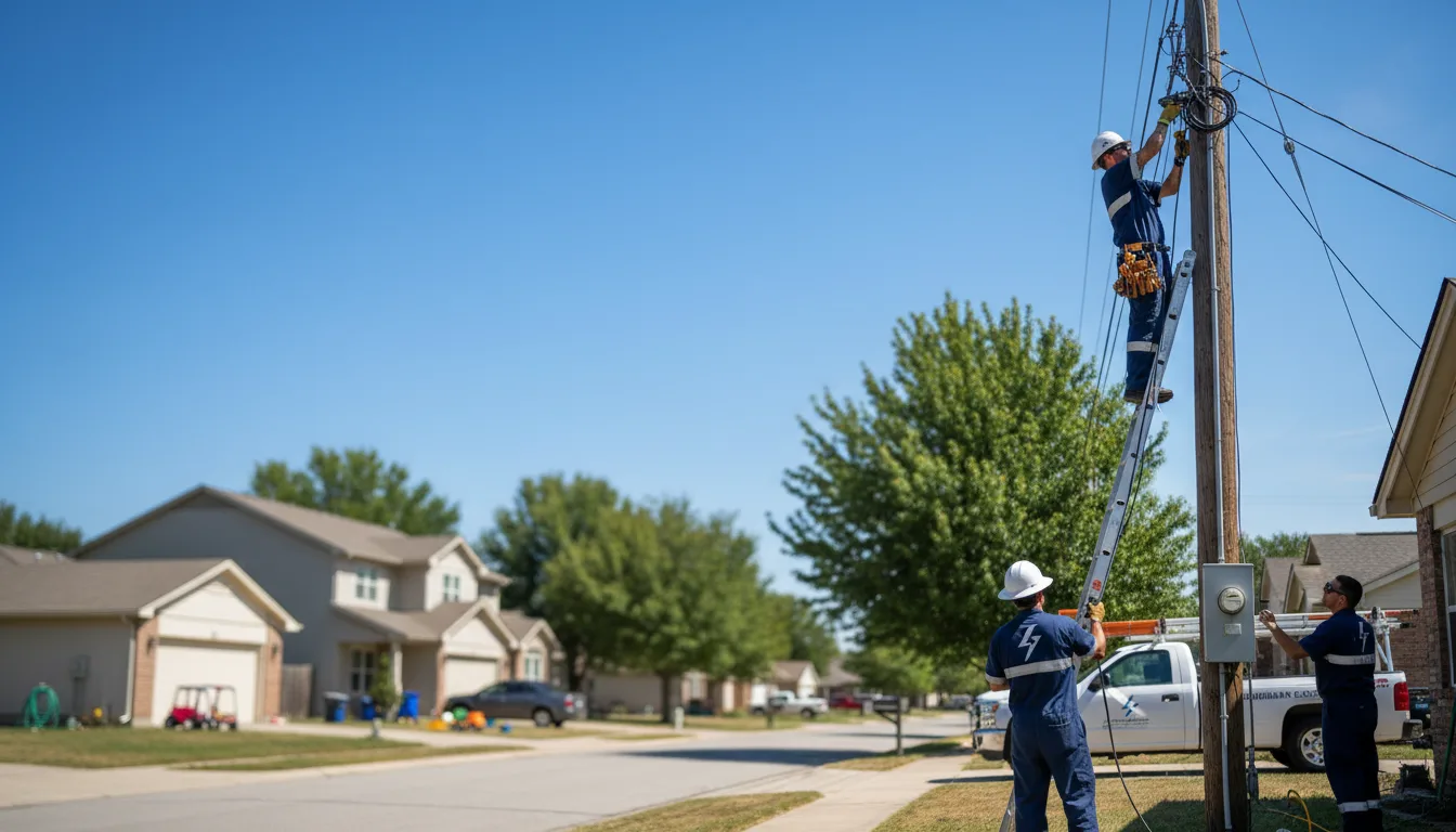 Residential electrician providing installation services in Talmoon, MN
